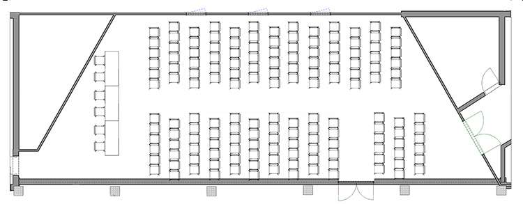 Milchwerk – Grundriss – TG2 Grundriss des Tagungsraums 2 im Milchwerk Radolfzell